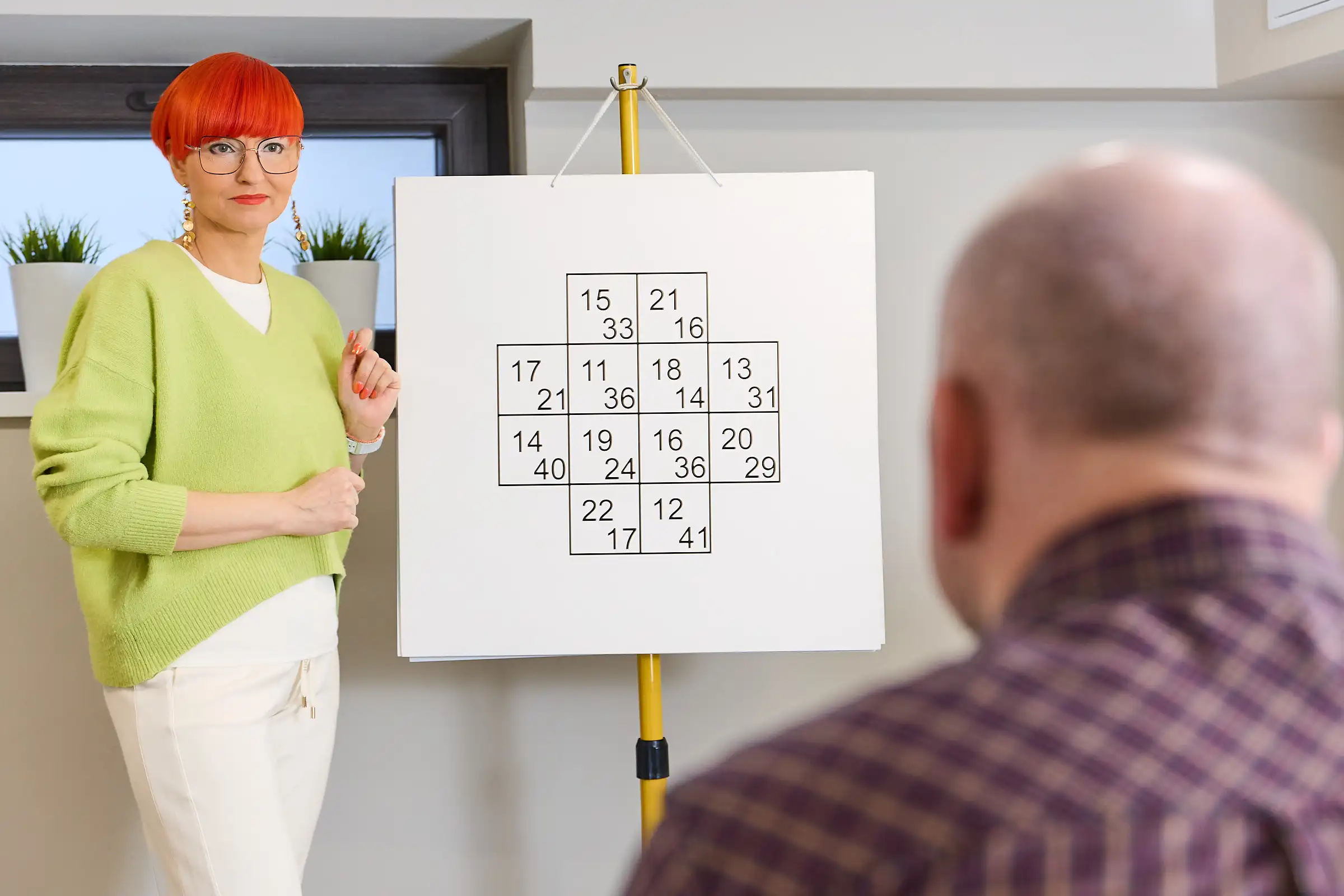Psycholog Renata Walczak podczas badania psychologicznego
